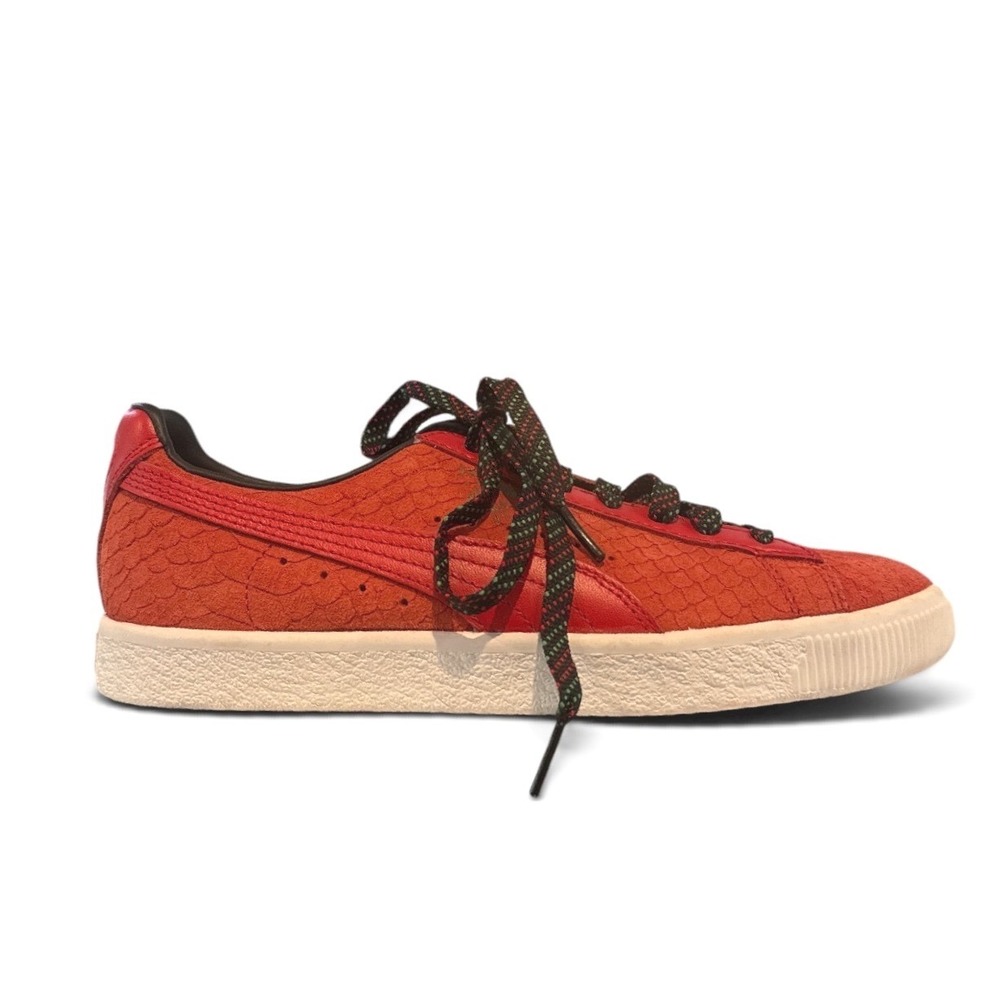Puma Suede Snakeskin Embossed Sneakers Womens Size 6